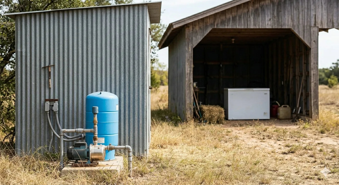Ranch well pump load for battery backup sizing